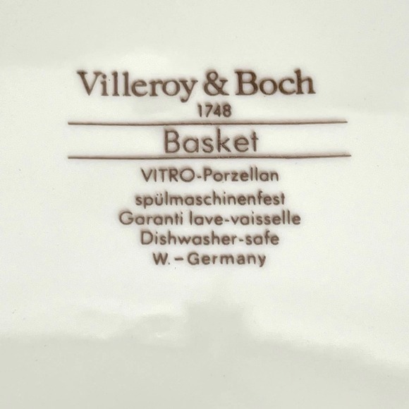 Villeroy & Boch Basket 10,5” dinner plates- set of 4 - Picture 5 of 6